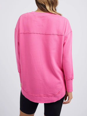 Foxwood Simplified Crew-Bright Pink