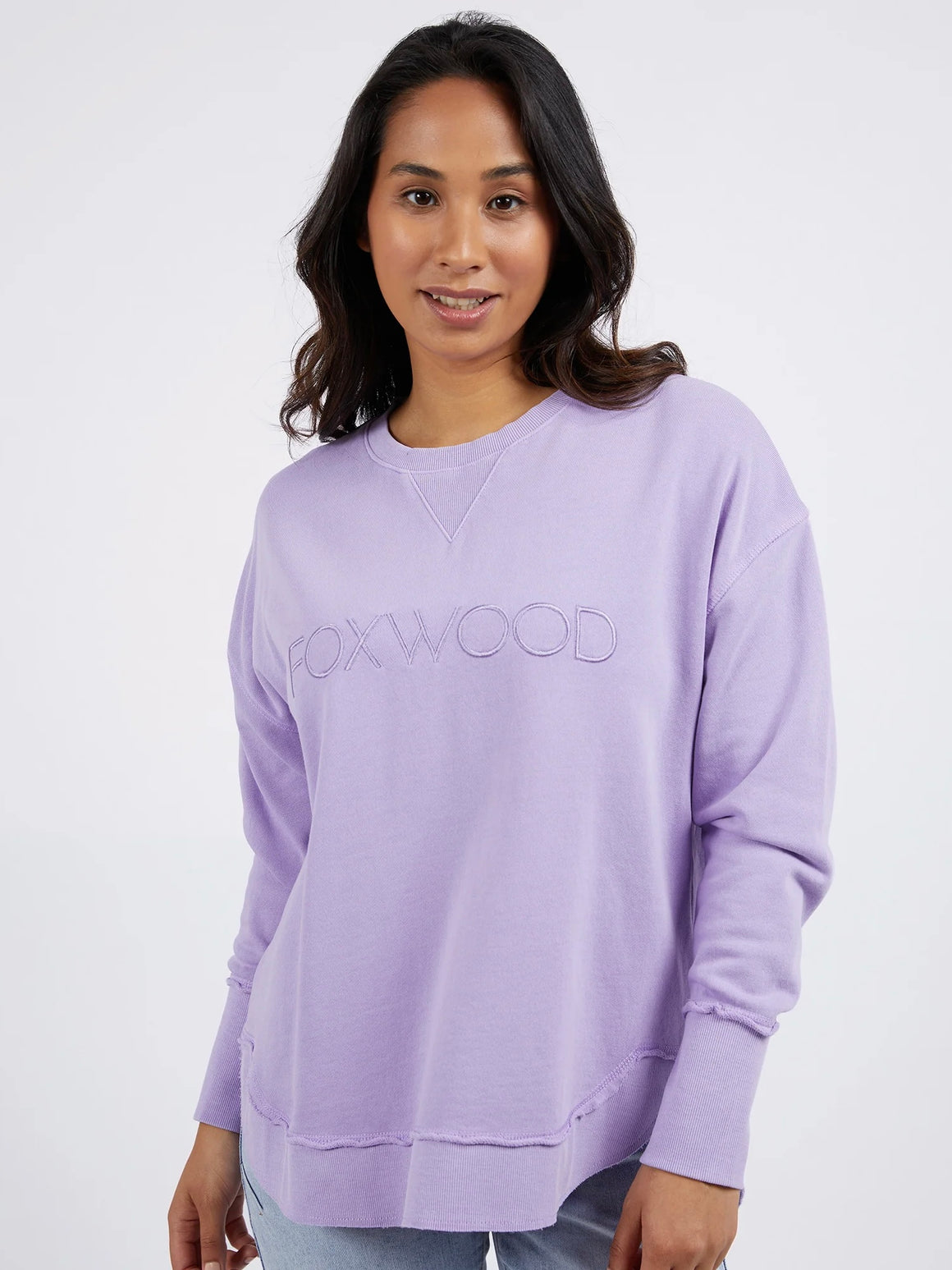 Foxwood Simplified Crew-Lavendar