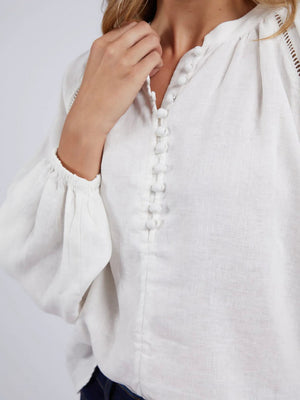 Foxwood Corsica Blouse-Vintage White