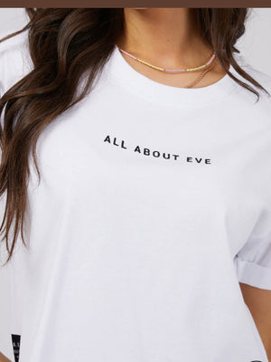 All About Eve Washed Tee-White