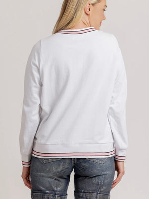 Mi Moso Arrow Sweat-White