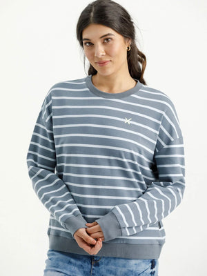 Home Lee Kayla Crew-Stormy Stripe