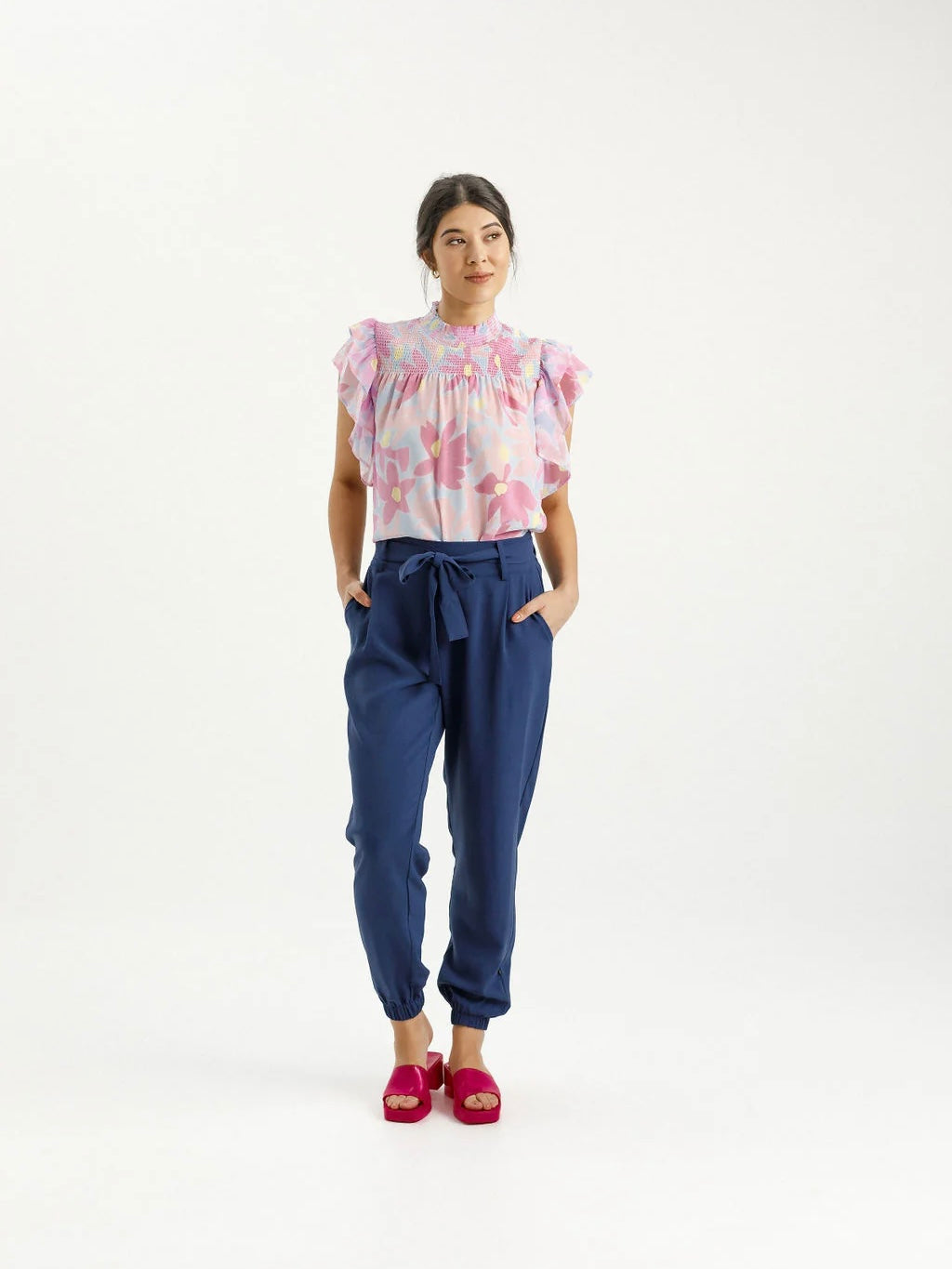 Home Lee Billie Pants-Indigo Blue