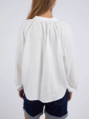 Foxwood Corsica Blouse-Vintage White