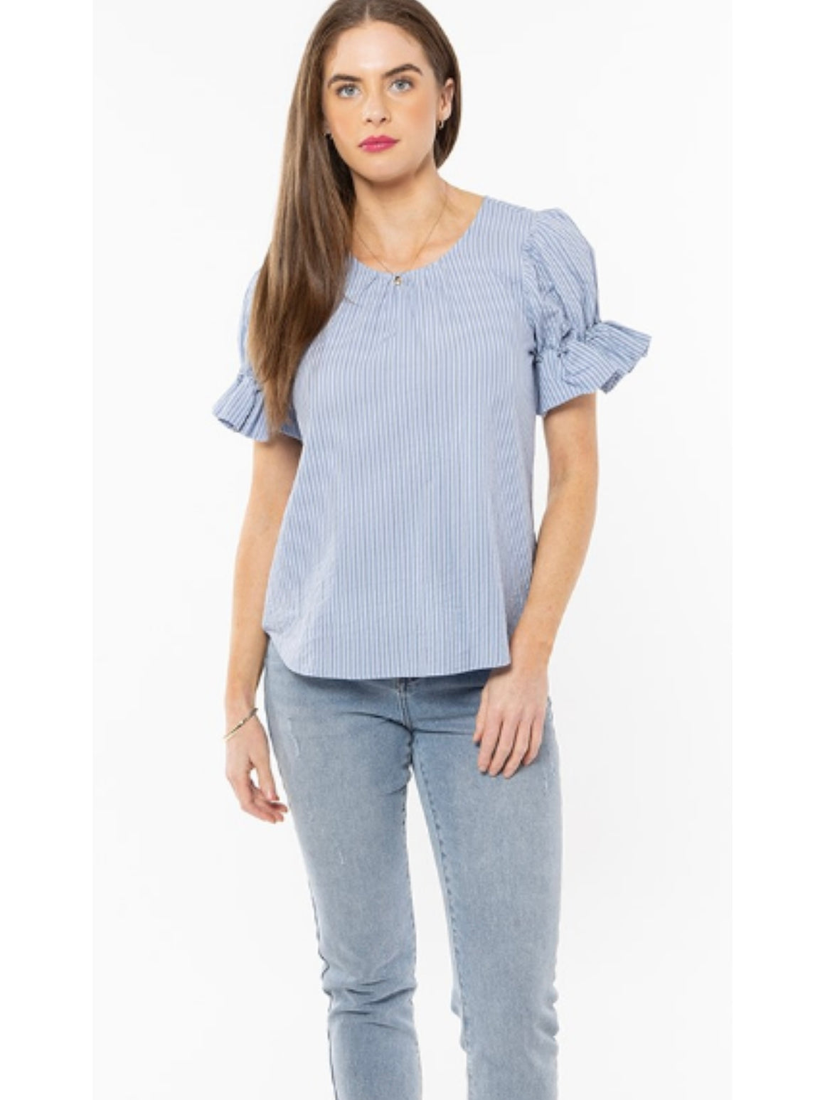 Seeking Lola Flutter Top-Ocean