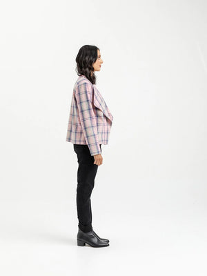 Home Lee Shylah Jacket-Pink Plaid | NZ womens clothing | Trio Boutique Geraldine
