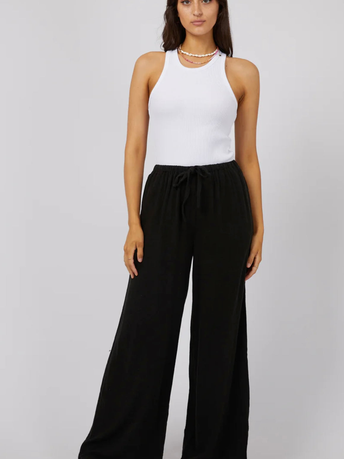 All About Eve Luxe Linen Pant-Black