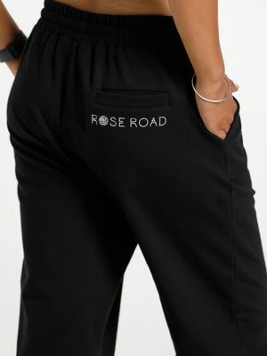 Rose Road Cropped Boiler Pant-Black | NZ womens clothing | Trio Boutique Geraldine