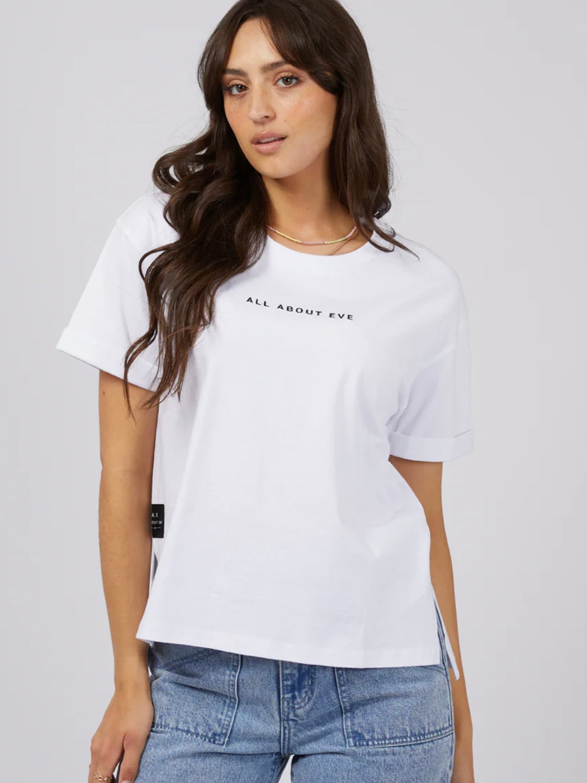 All About Eve Washed Tee-White