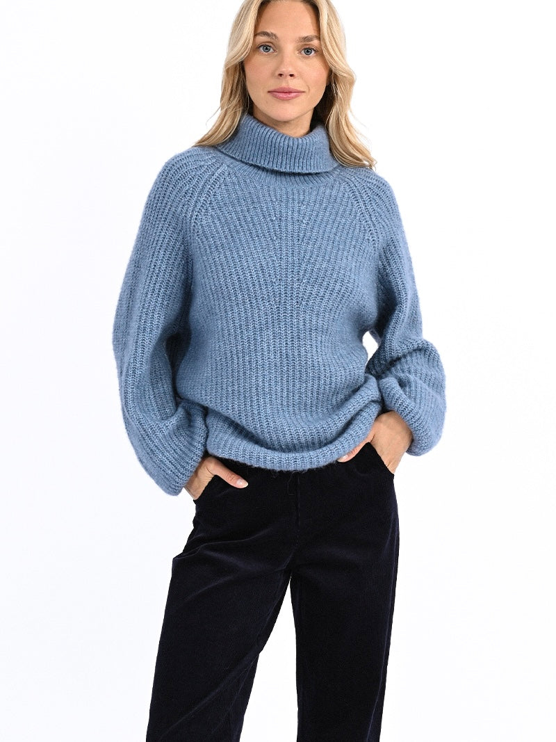 Molly Bracken Knitted Jersey-Blue | NZ womens clothing | Trio Boutique Geraldine