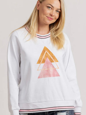 Mi Moso Arrow Sweat-White