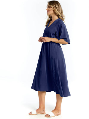 Betty Basics Cora Dress-French Blue