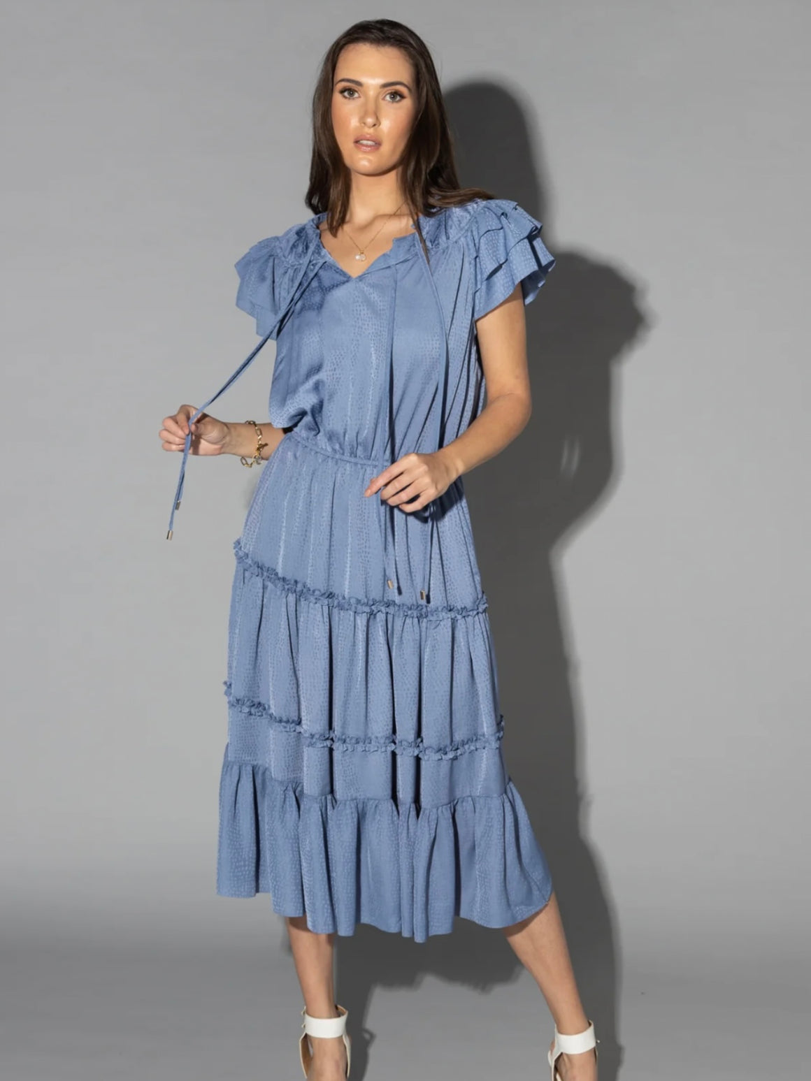 Drama The Label Hatton Dress-Denim Blue | NZ womens clothing | Trio Boutique Geraldine