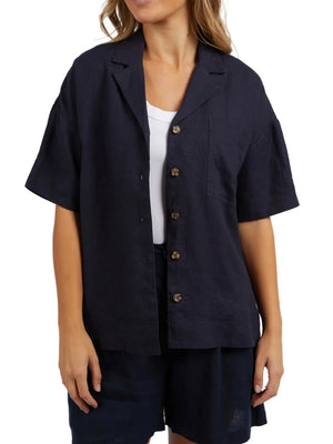 Foxwood Oakleigh Shirt-Navy