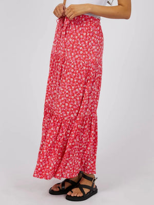 All About Eve Dolly Maxi Skirt-Red