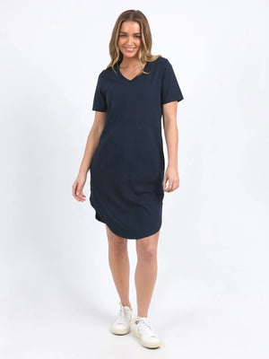 Foxwood Rhoda Vee Dress-Navy