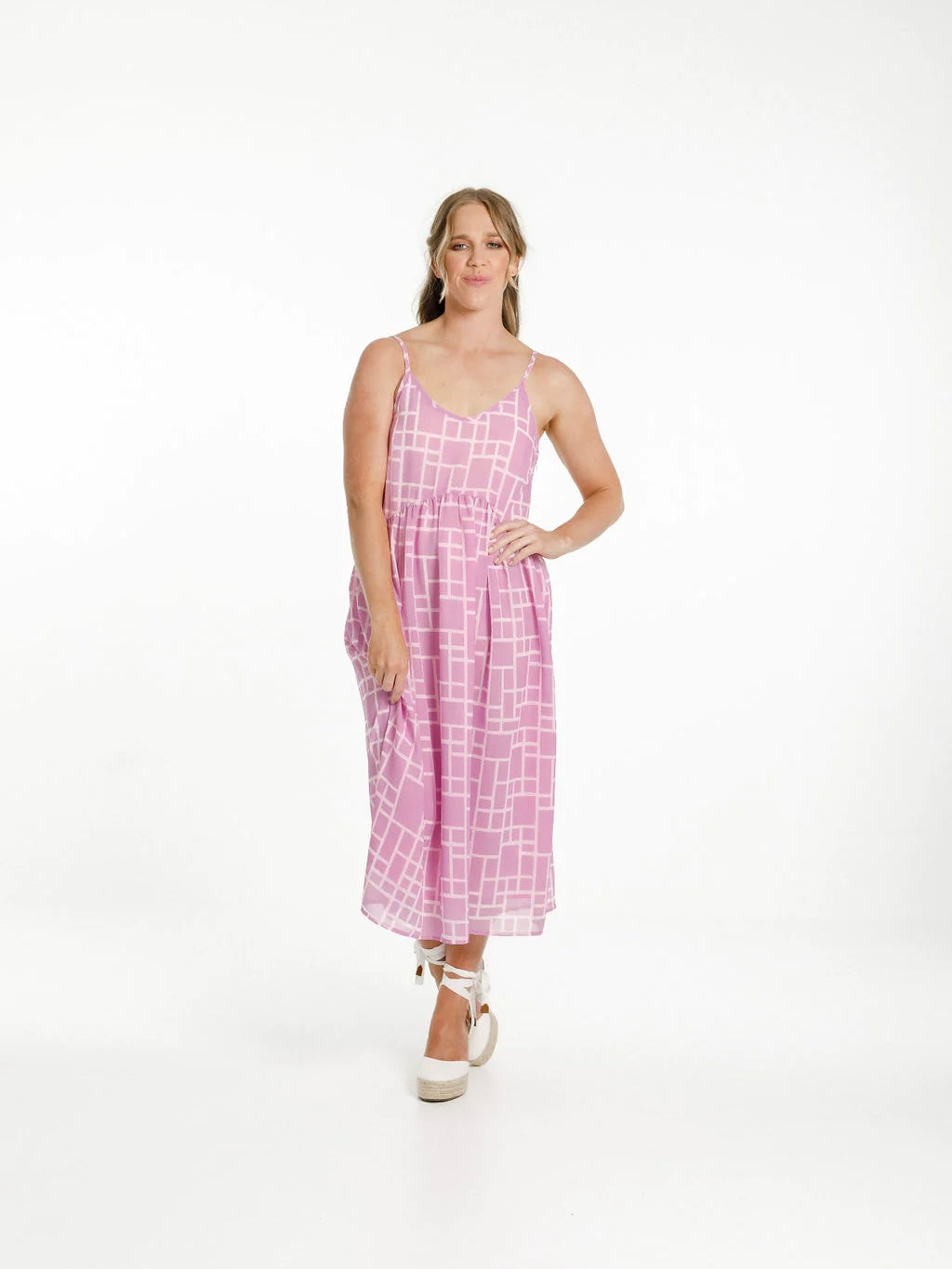 Home-Lee Adaline Dress-Pink Bloom Print | NZ womens clothing | Trio Boutique Geraldine