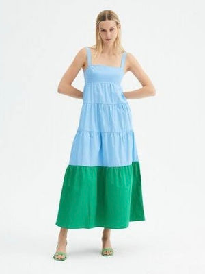 Compania Fantastica Midi Dress-Blue | NZ womens clothing | Trio Boutique Geraldine