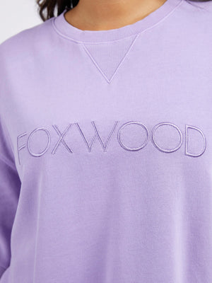 Foxwood Simplified Crew-Lavendar