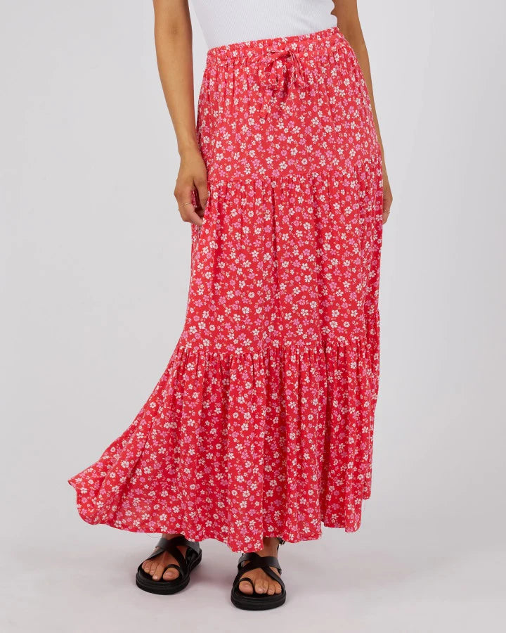 All About Eve Dolly Maxi Skirt-Red