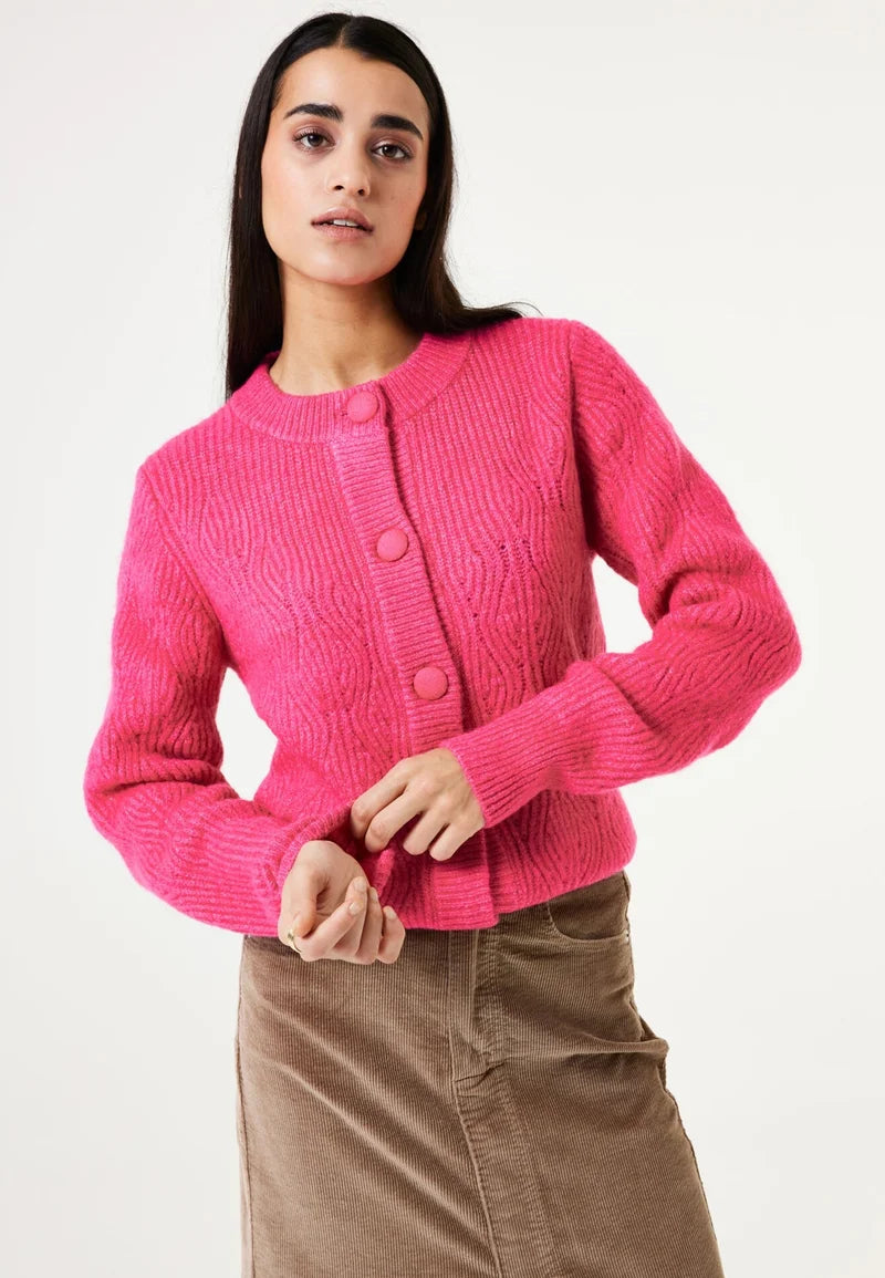 Garcia Cardigan-Bright Rose