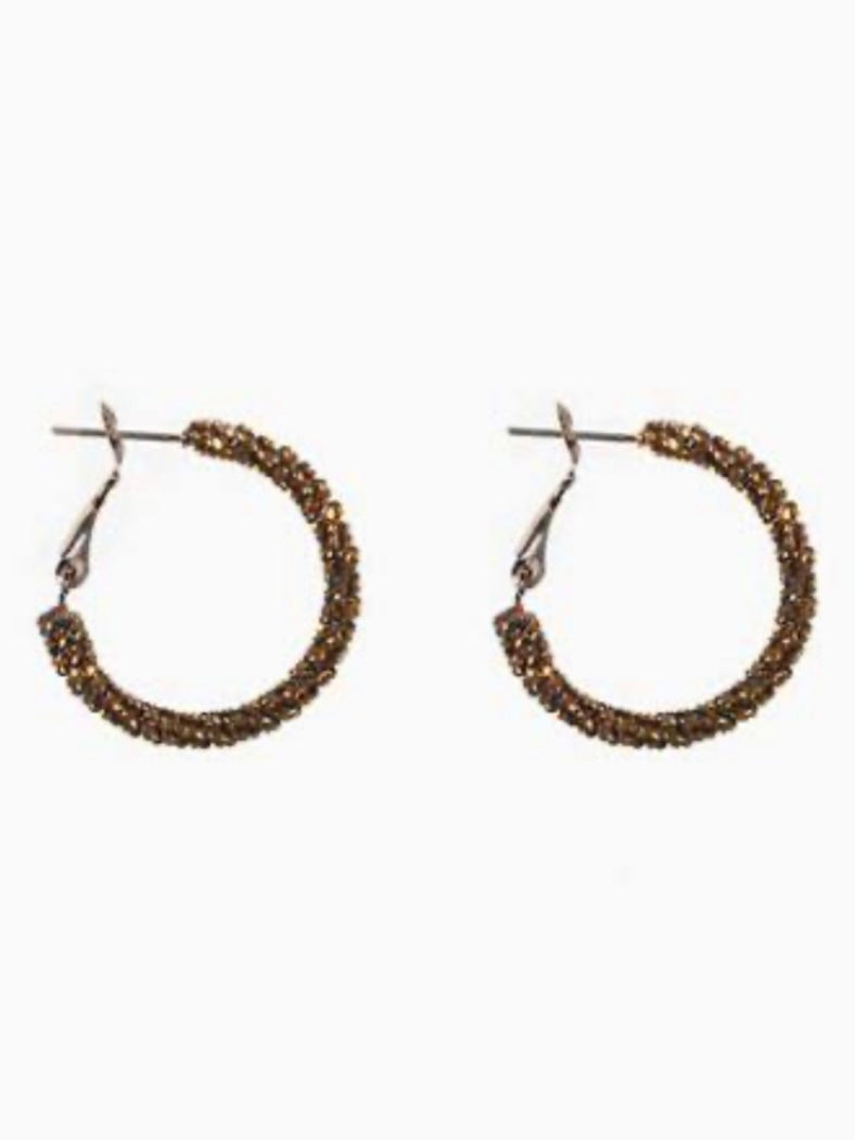 Antler Gwin Hoop Earring Rust | NZ womens clothing | Trio Boutique Geraldine