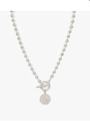 Antler Ball Chain Fob with Coin Silver | NZ womens clothing | Trio Boutique Geraldine