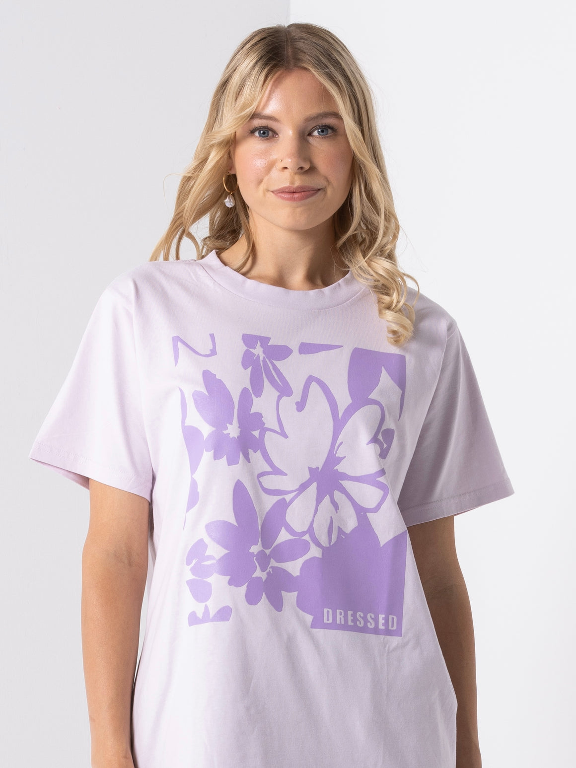 DRESSED Garden Party Tee-Blossom Lilac | NZ womens clothing | Trio Boutique Geraldine