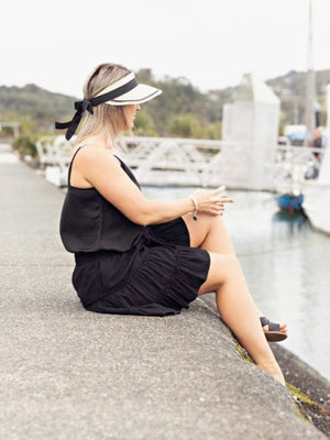 Stilen Visor-Natural | NZ womens clothing | Trio Boutique Geraldine